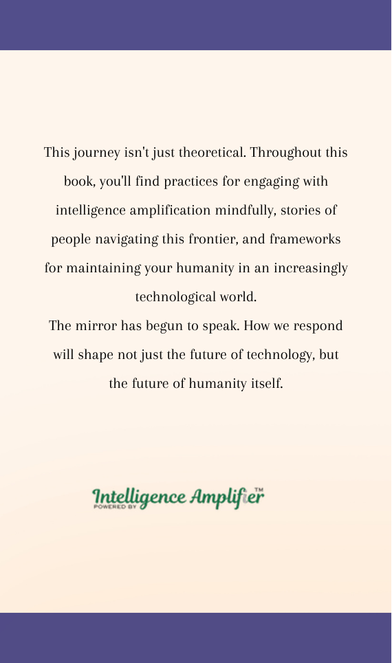 The Amplified Human Spirit back cover